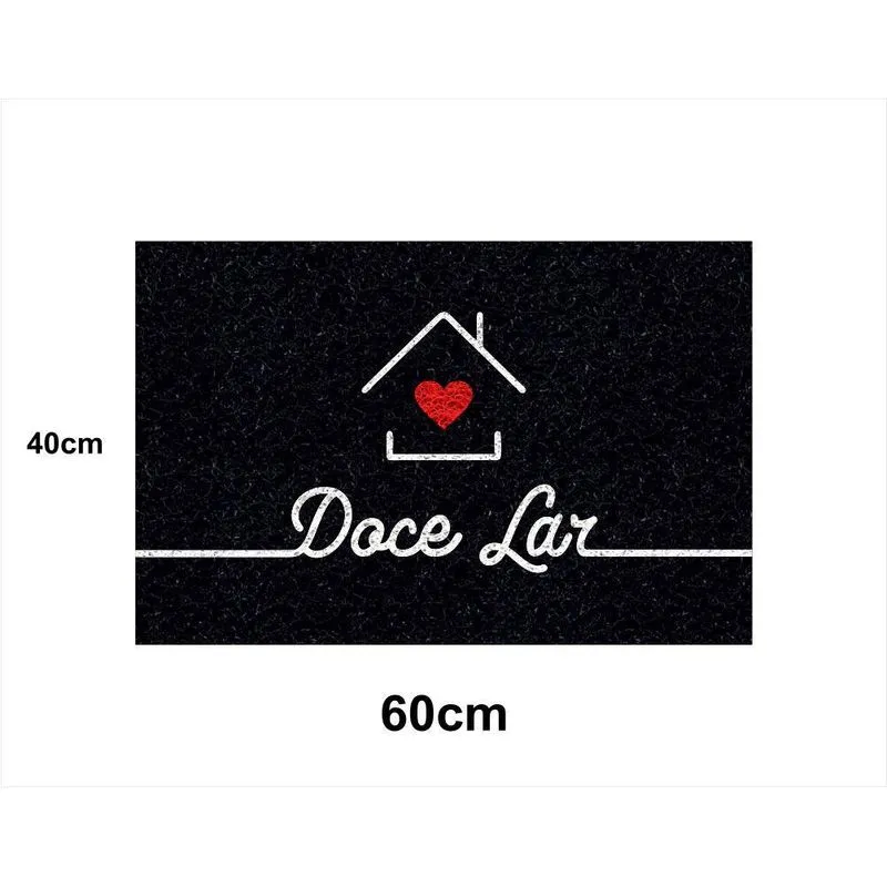 Tapete Capacho Personalizado Doce Lar 60x40 Boas Vindas Casa