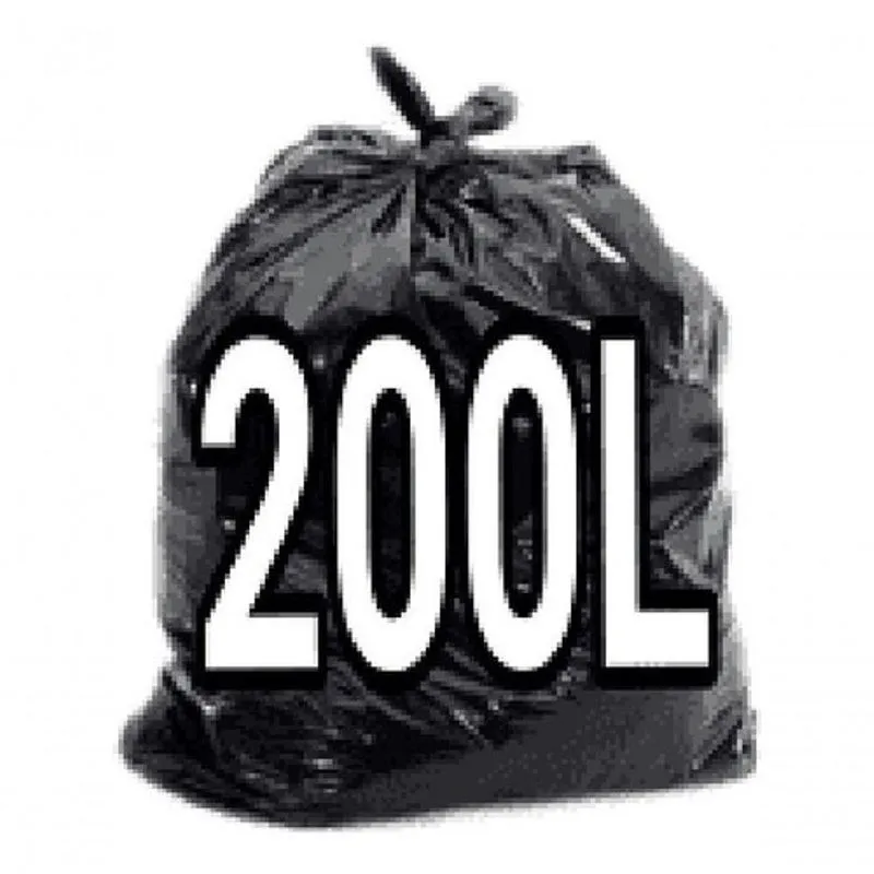 Saco Para Lixo 200 Litros P7 Reforçado Com 100 Unidades Para Descarte De Resíduos Higipack