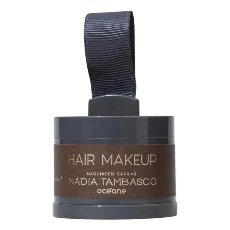 Maquiagem De Cabelo Capilar Castanho Escuro Nádia Tambasco