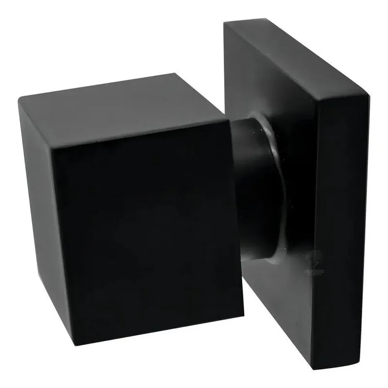 3x Acabamento De Registro Quadrado De Pressão Preto Black Ma