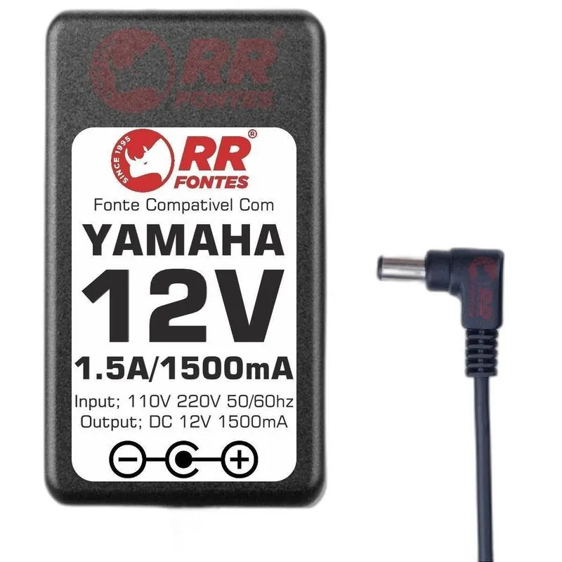 Fonte 12v Para Teclado Yamaha Ez-250i Ez-30 Ez-ag Ez-eg J14