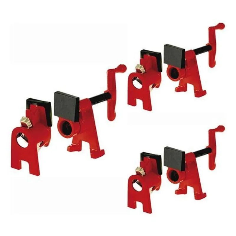 Kit Com 3 Grampos Sargentos Para Canos 3/4 Pipe Clamp