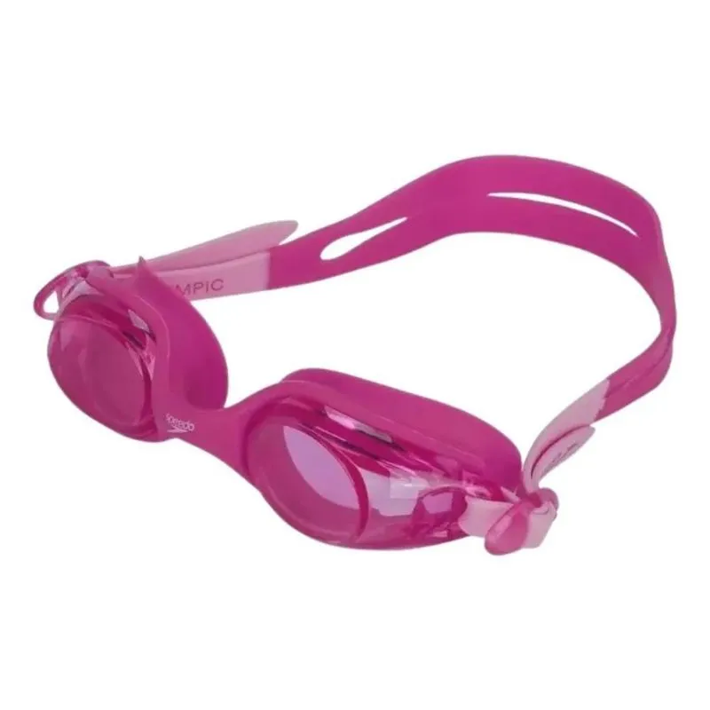 5x Óculos De Natação Speedo Jr Olympic Performance Cor Rosa