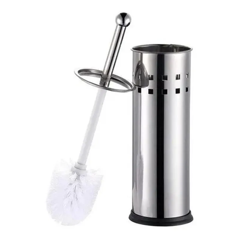 Escova De Limpar Vaso Sanitário Privada Banheiro Aço Inox