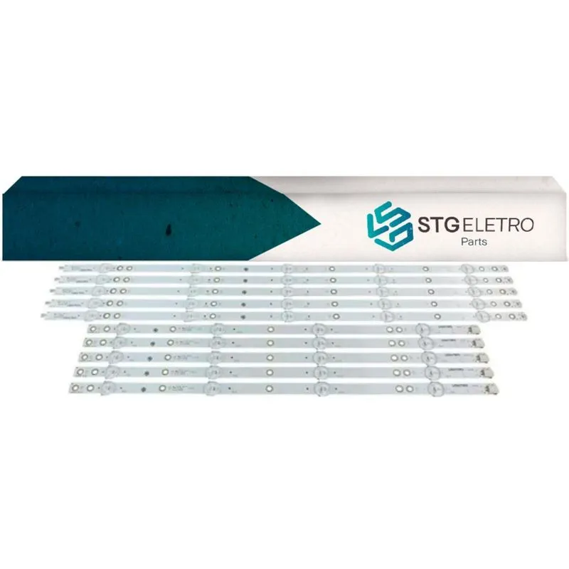 Kit 10 Barras Led Compatível Com 50pug6102/78 Le50u7970