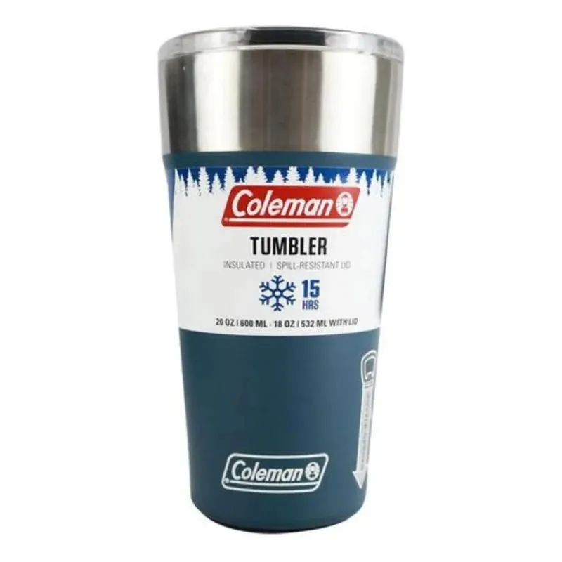 Coleman Copo Termico De Cerveja Inox Com Abridor Azul 600ml