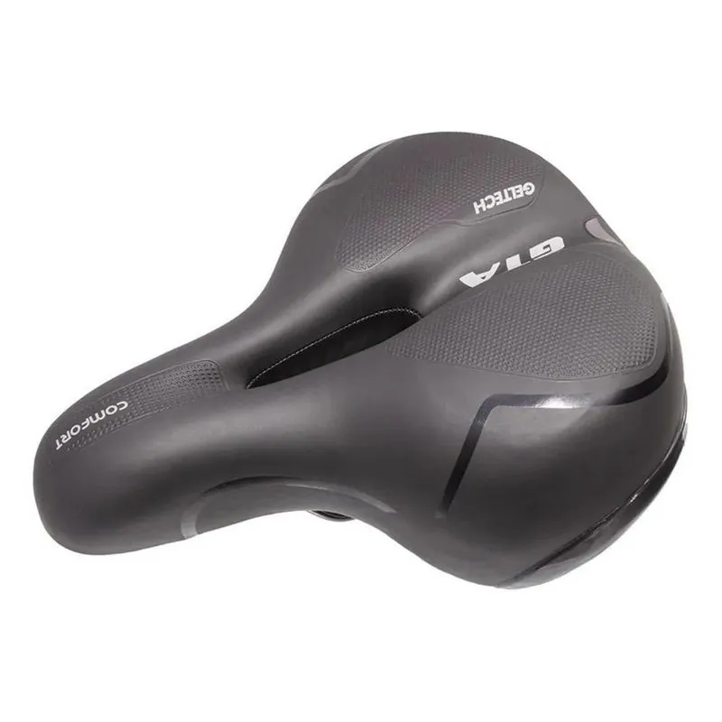 Selim Bike Gel Grande Plus Size Tech Refletor Mtb Carrinho