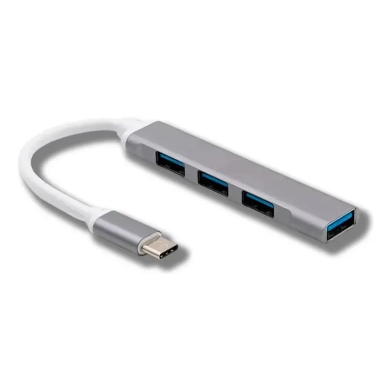 3x Adaptador Hub Tipo C 4 Em 1 Usb 3.0 Usb C 5 Gbps Type C S