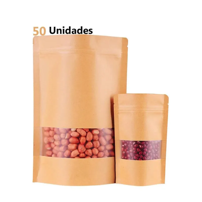 Saco Kraft, Delivery Sos Hambúrguer 50 Unidades 9x14 Ziplock