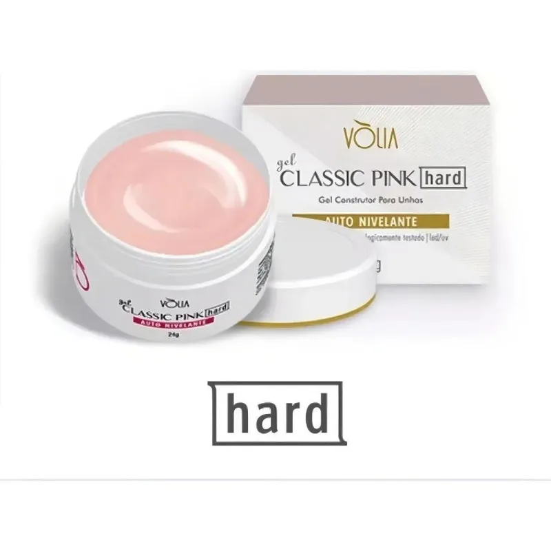 Gel Classic Pink Hard 24g - Vlia Cor Rosa
