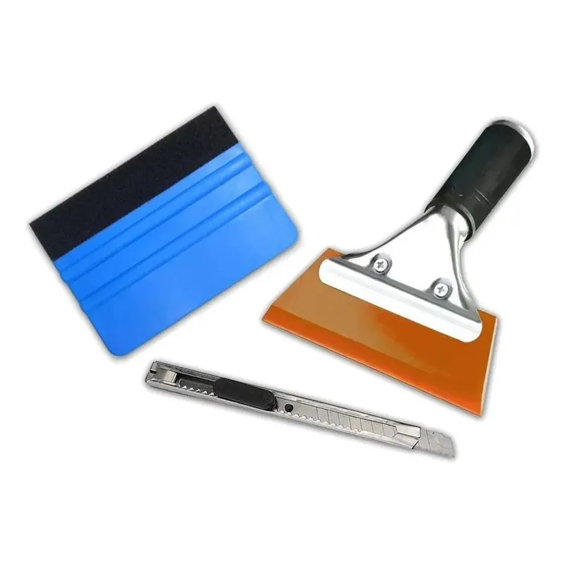 3x Kit Completo Insulfilm Rodo Estilete E Espátula Profissio