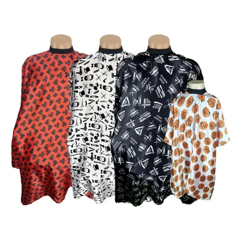 Kit Capa De Corte Barbeiro/cabeleireiro 3 Adulto+ 1 Infantil