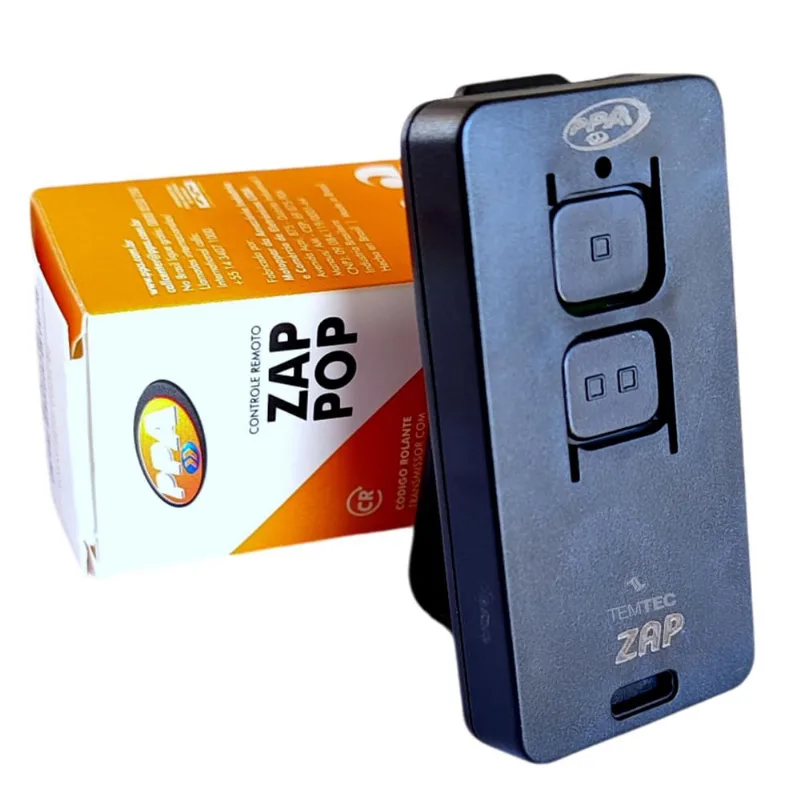 Controle Portão ppa Zap Pop 433,92MHz 2 Botões Original