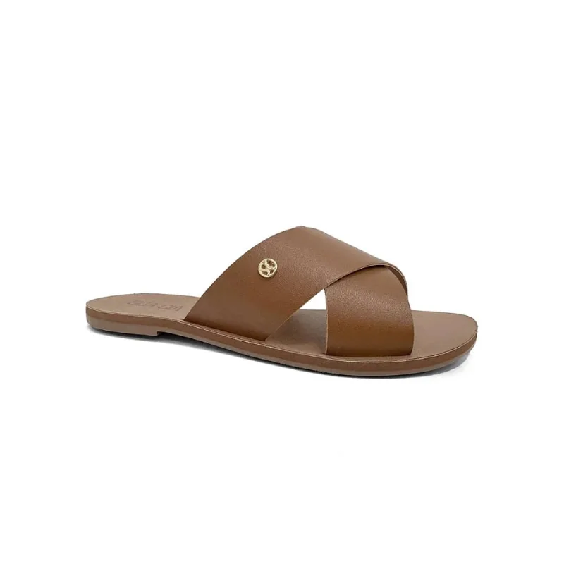Rasteira Feminina Sua Cia Soft Napa Casca 8395-16144 37 / Marrom
