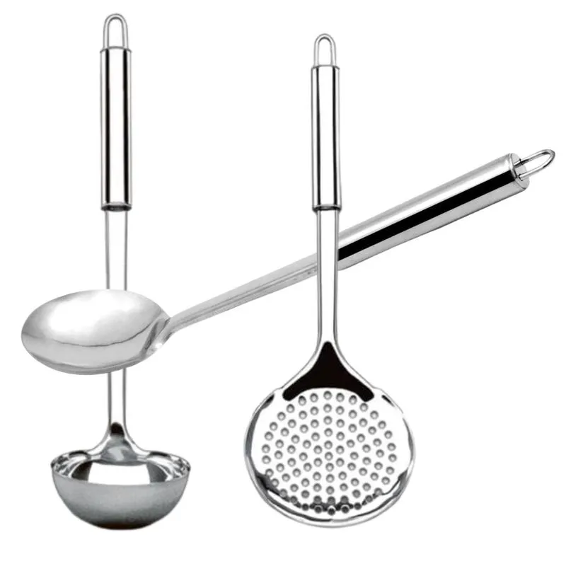 Escumadeira Concha E Colher Em Inox Excelente Durabilidade