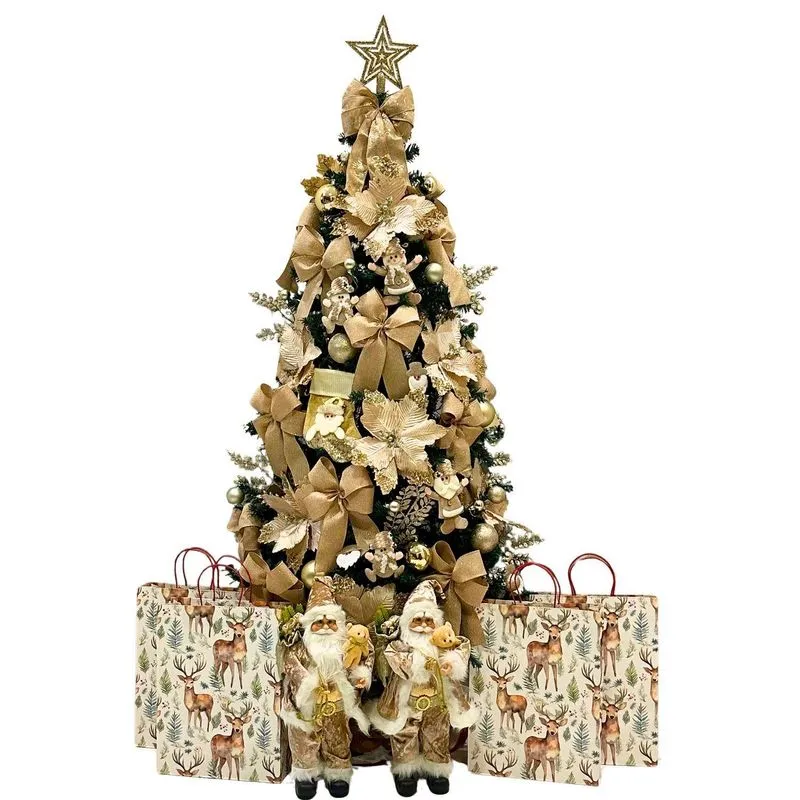 Árvore De Natal Premium 2,40mt Enfeites Completos Decoração