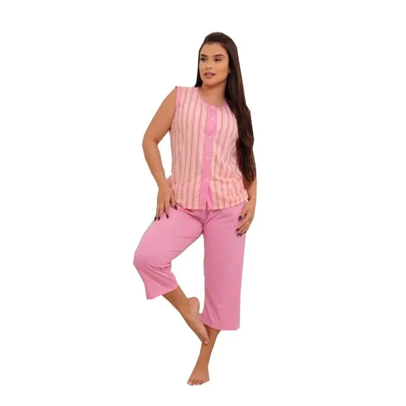 Pijama Feminino Regata Aberto Pescador 1121 Formosa