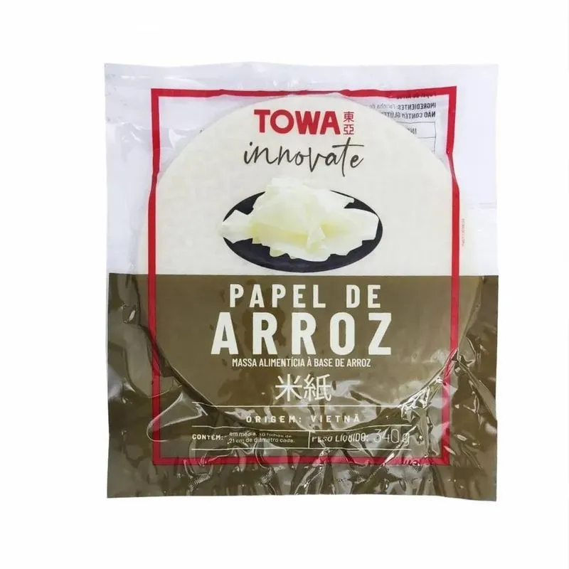 3x Papel De Arroz Tailandes Redondo 340g Towa
