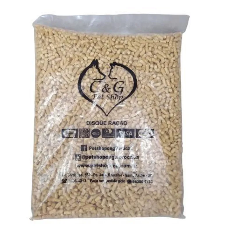 Granulado Madeira Pra Gatos/coelhos/roedores 2,5kg