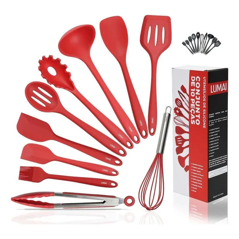 3x Lumai Utensilios De Silicone Miami Utensil Silicone Premi