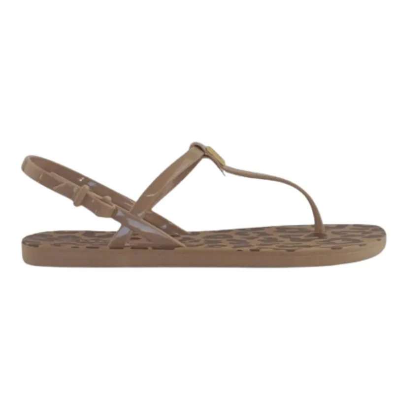 Sandalia Feminina Voices Club Metal 36 / CARAMELO/ONÇA