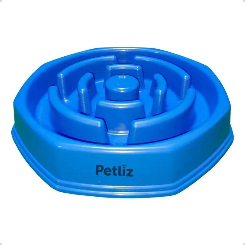 3x Comedor Cachorro Grande Interativo Lento Pote Ração Água