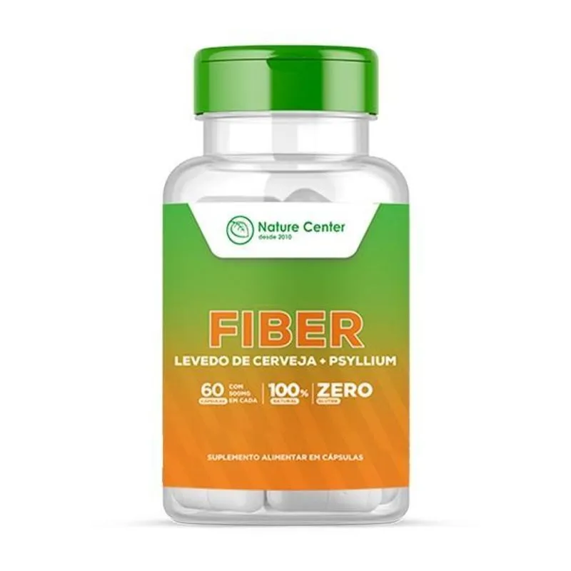 Suplmento Fiber Levedo De Cerveja - 60 Caps - Nature Center