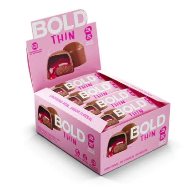 Bold Bar Thin 40g - Bold Snacks - 12g De Proteína - Caixa