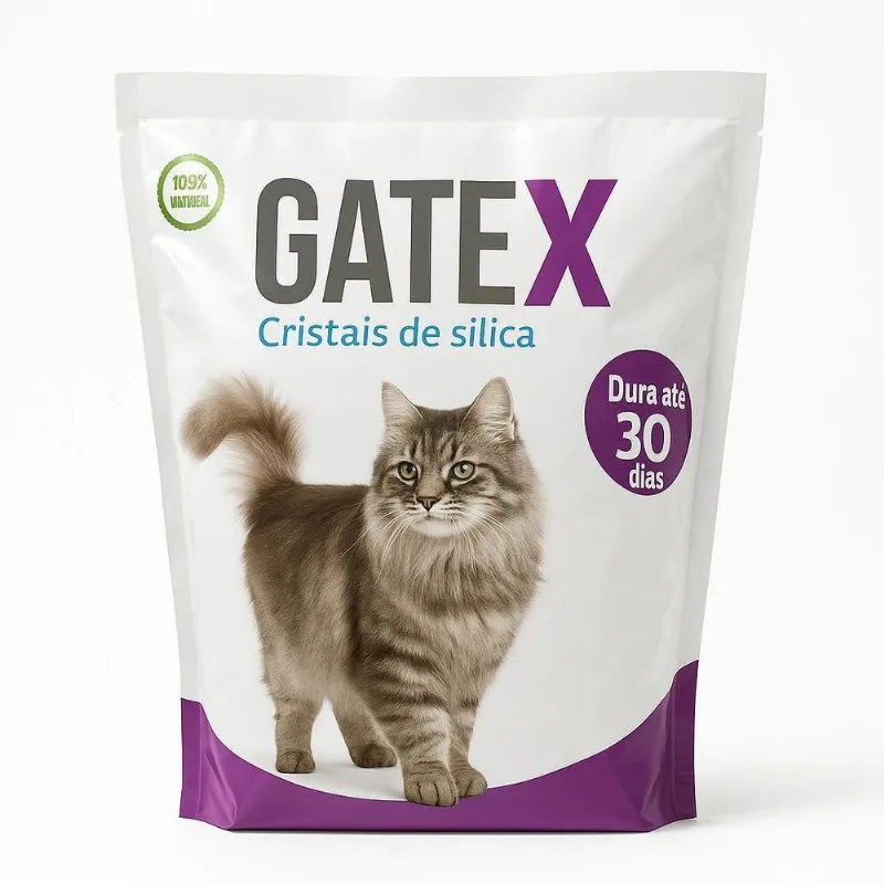 Areia Sanitária Sílica Para Gatos Gatex Cristais Antiodor
