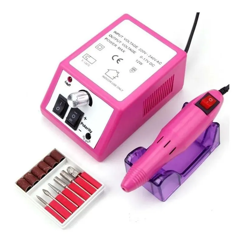Lixadeira Mercedes 2000 Alongamento Motor Unhas Gel Cor Rosa