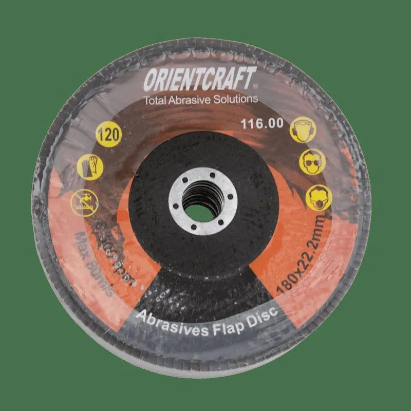 05un Discos Flap 7 Polegadas - 180mm Lixa Grão 120