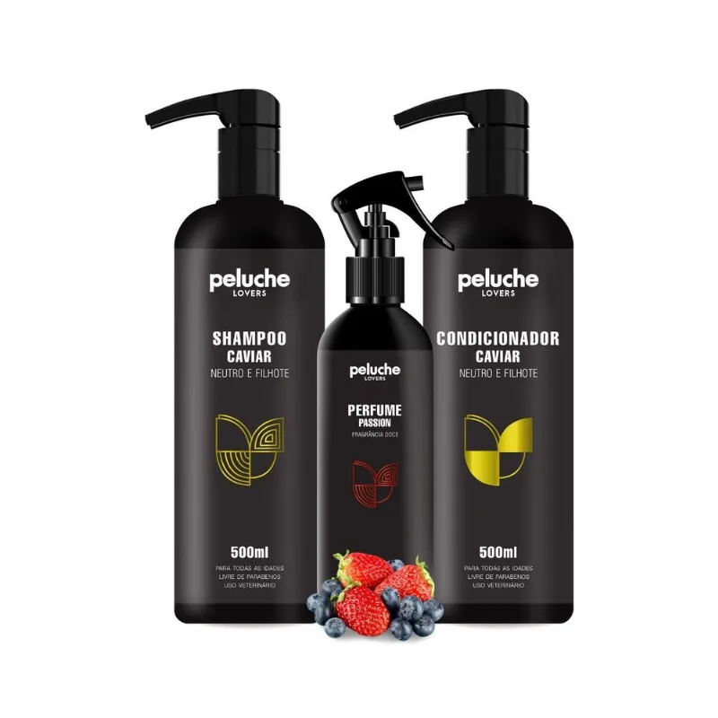 Shampoo Condicionador Hidrata Caviar + Perfume Passion Kit