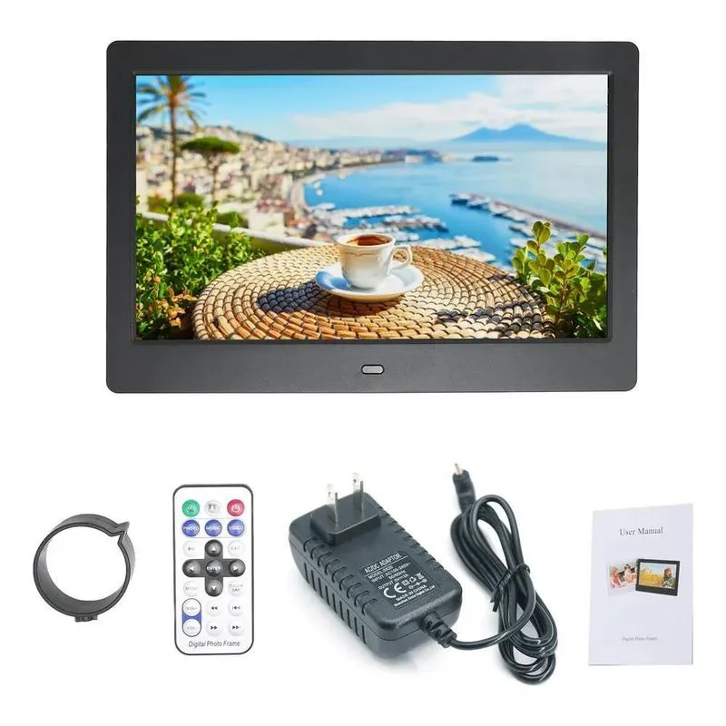 3x Porta Retratos Digital Som Video Controle Usb Card 10.1in