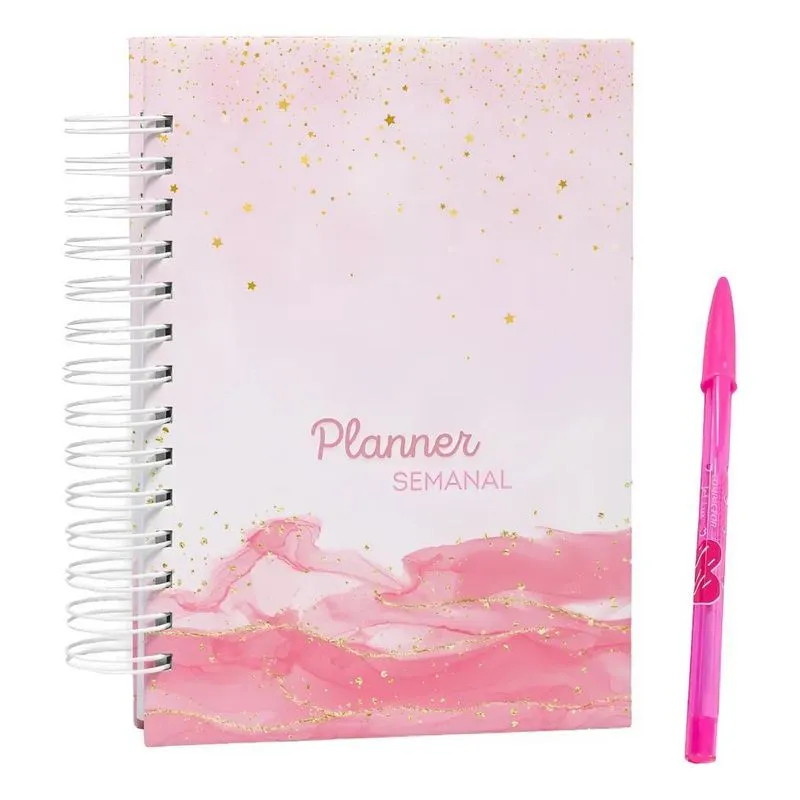Planner Semanal Não Datado - Visão Semanal / Visão Mensal
