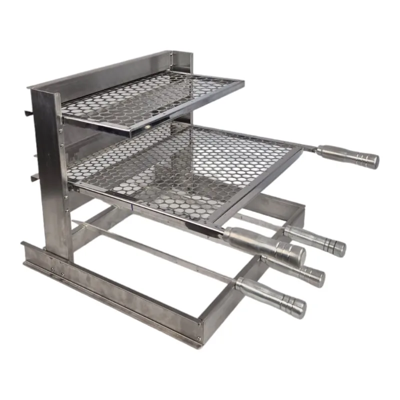 Grill Churrasqueira Pré Moldada Alvenaria 50x45 3 Espetos