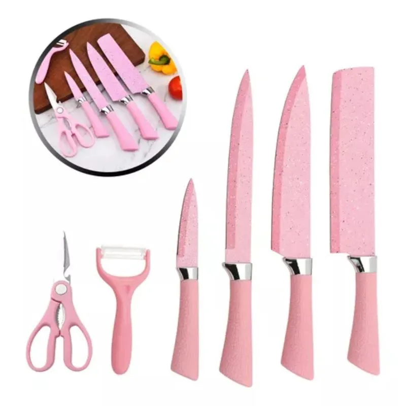Set de Facas e Utensílios em Aço Inoxidável - Ideal para Cortes de Carnes, Peixes e Mais
