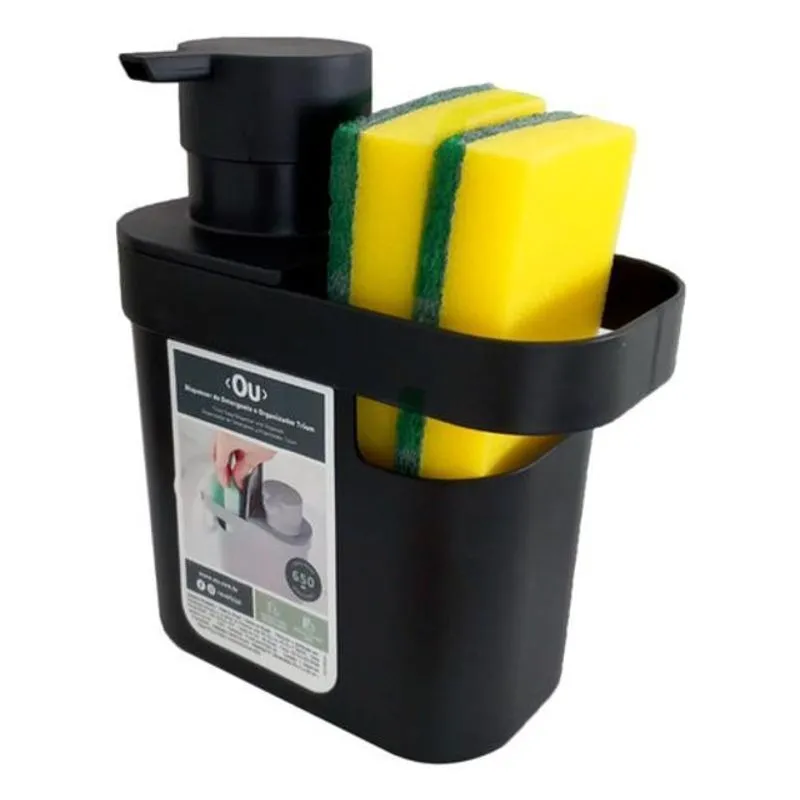 Dispenser De Detergente E Organizador Esponja Pia Cozinha