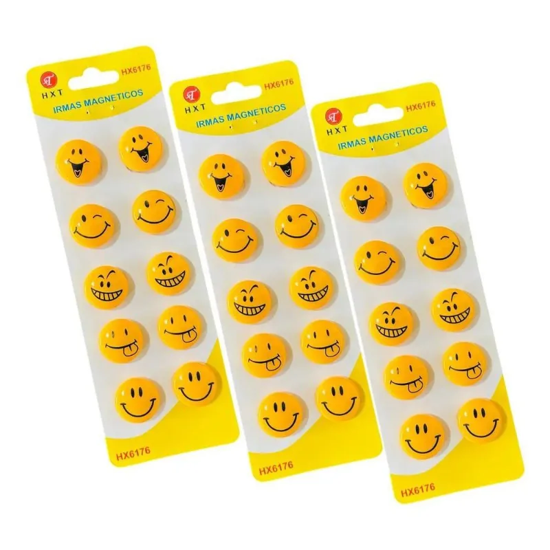Imã Magnético Emoji Geladeira Fotos 30 Unid Decorativos Amar