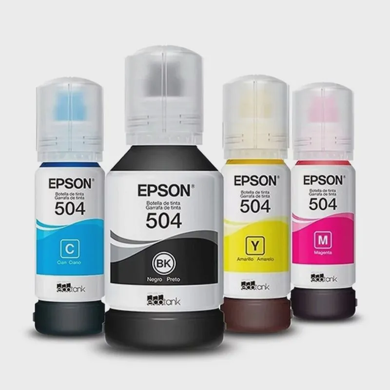 Kit Refil Tinta 4 Cor T504 L4150 EPS-163