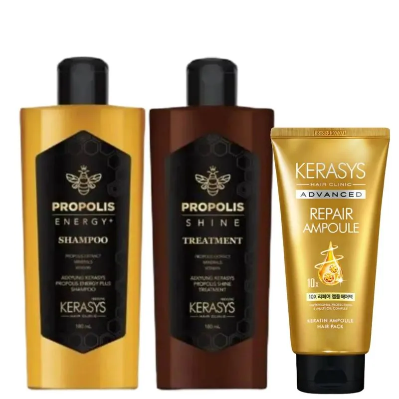 Kerasys Kit (Duo Propolis Energy Shine 180ml + Másc. Deep Repair 300ml)