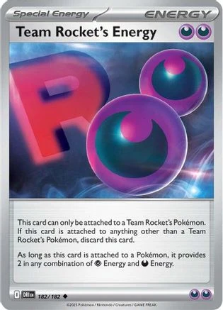 Team Rocket's Energy (182/182) [SV10 Destined Rivals] Heavily Played