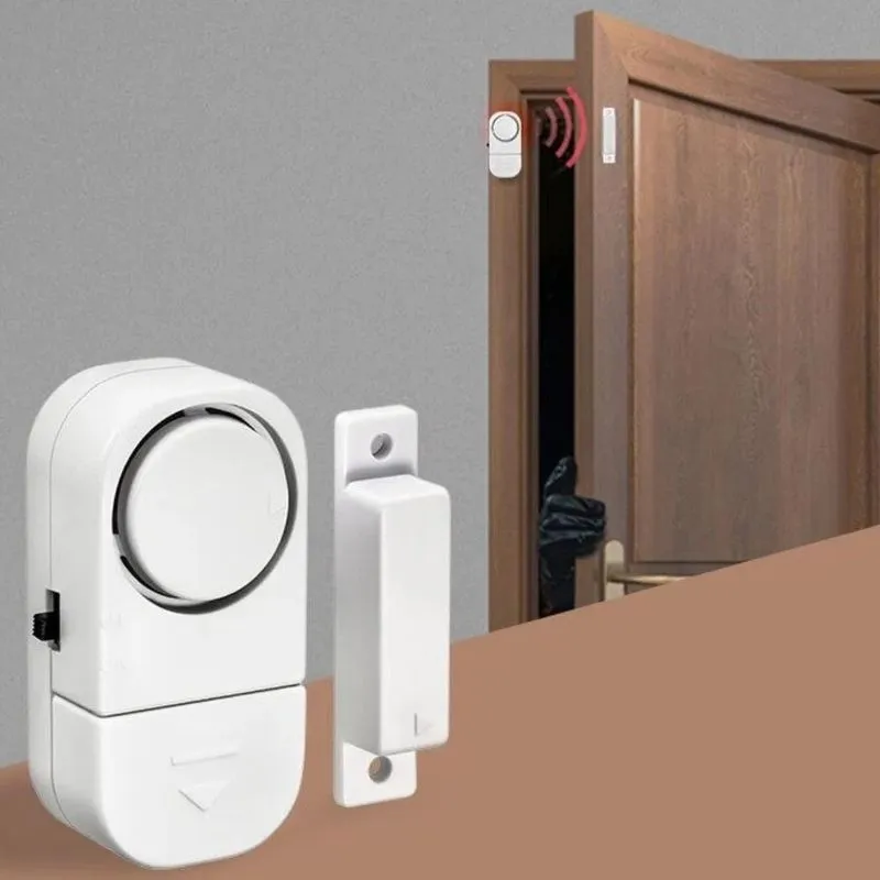 Kit 3 Aviso Sonoro Para Porta Aberta Com Bateria Sem Fio