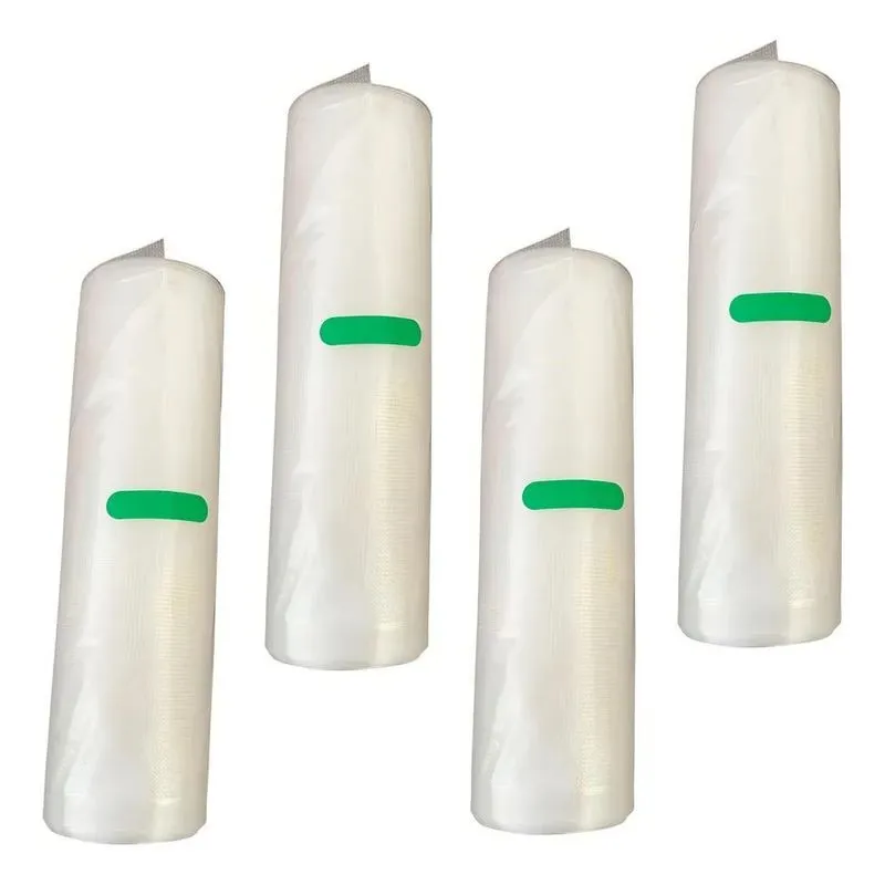 3x Plástico Para Seladora 4 Rolo 5 Metros 25cmx5m Qualidade