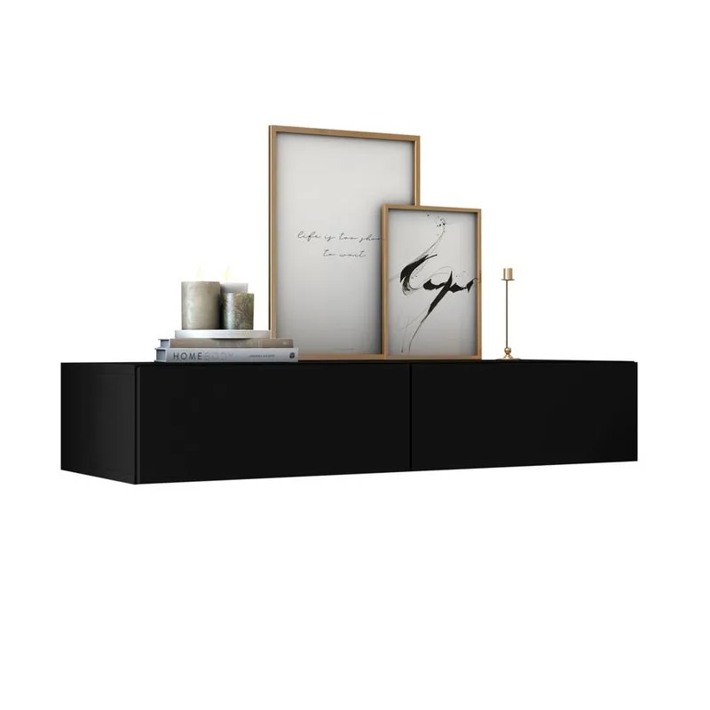 Aparador com gaveta buffet pequeno 90cm suspenso de parede