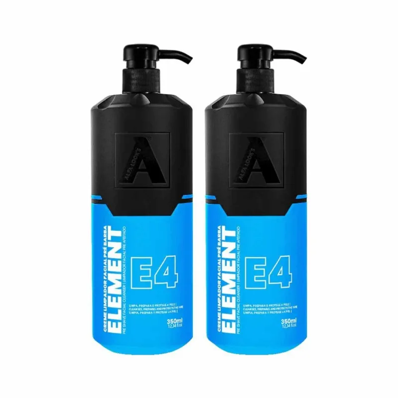 Kit 2x Creme Pré Barba Element E4 350ml Alfa Look's