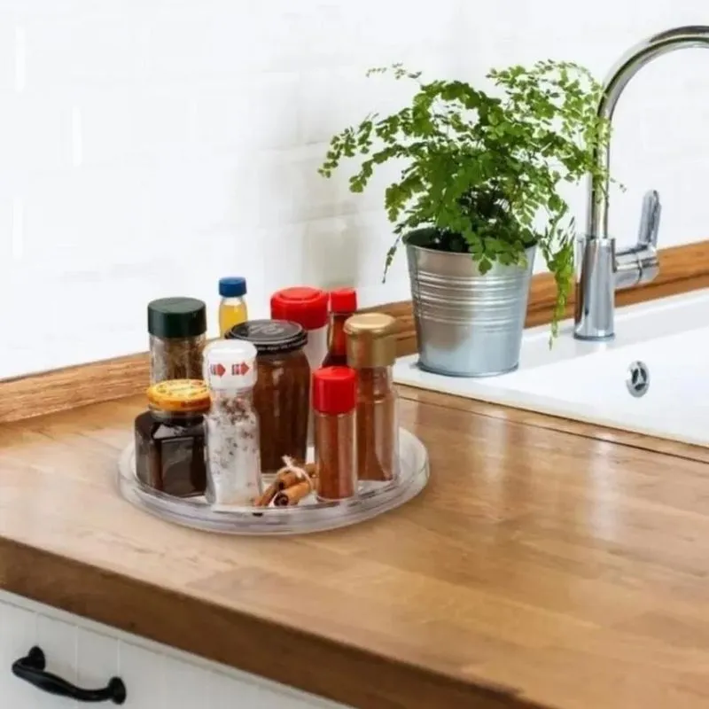 Suporte Organizador Giratório Porta Temperos Acrílico Arthi