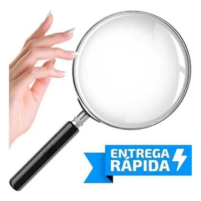 Lupa Mão Profissional Leitura Estetica Grande Lente Aumento