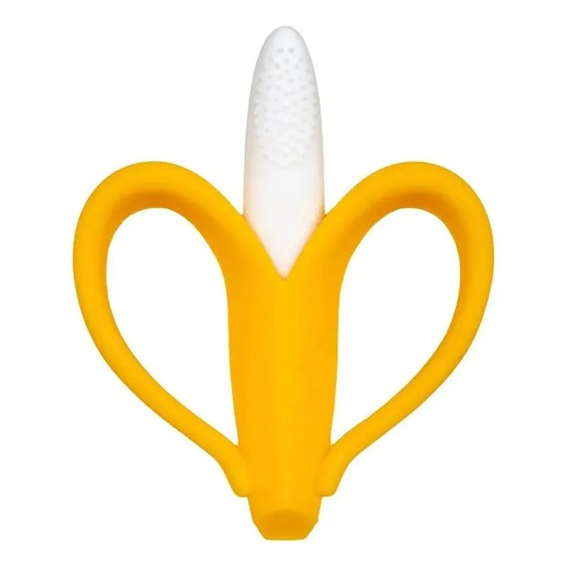 Massageador Gengiva Dedeira Banana Mordedor Escovinha Buba C