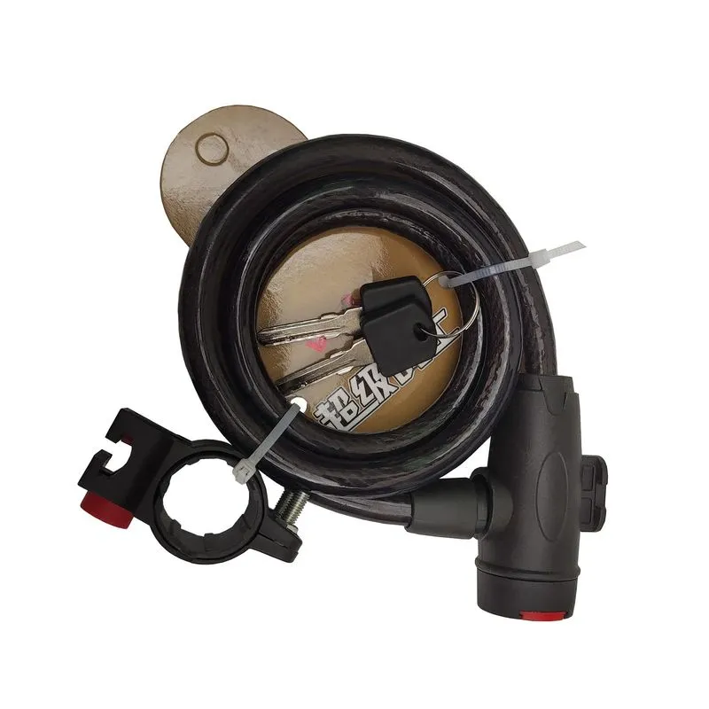 Trava Cadeado Corrente Bike Moto Chave Codificada Inox