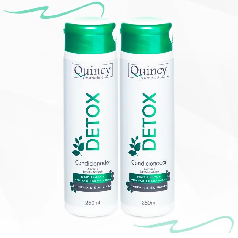 2 Condicionador Detox Livre de Parabenos Óleo Mineral e Sal